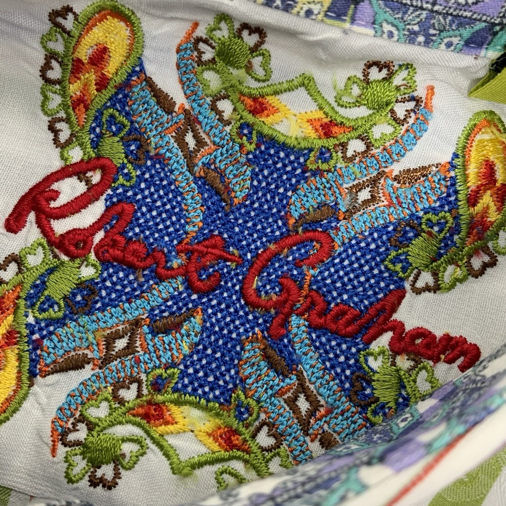 Robert Graham Striped Paisley Flip Cuff Long Sleeve Button Down Shirt Mens Large - Picture 10 of 12